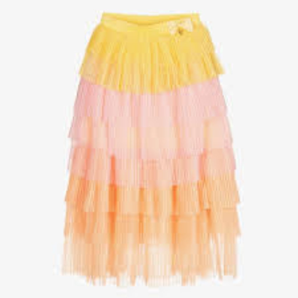 Angel's Face Girls Pink Tulle Maxi Skirt Layers Of Pleated Soft Tulle In Shade